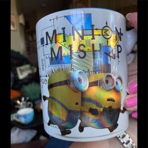 Universal Studios Miinion Mishap Gold Painted Mug